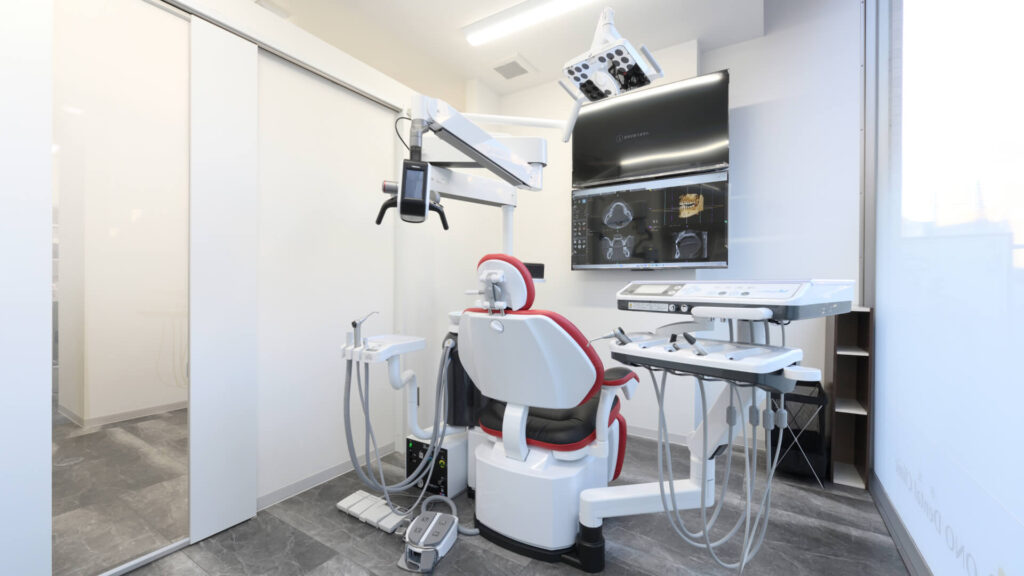赤坂駅から徒歩1分の歯医者・歯科クリニック 赤坂ONO Dental Clinicの診療室